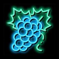 grappe de raisins icône illustration de contour vectoriel