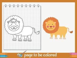 dessins animés à colorier pour les enfants vecteur