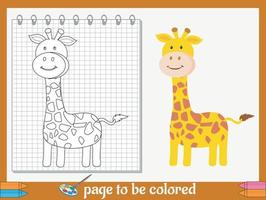 dessins animés à colorier pour les enfants vecteur