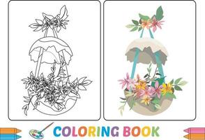 dessins animés à colorier pour les enfants vecteur