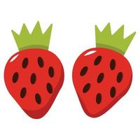 illustration vectorielle fraise pour votre élément de conception vecteur