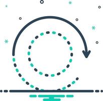 icône de mélange pour rafraîchir vecteur