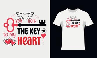 conception de t-shirt svg saint valentin. conception de tshirt de typographie de la saint-valentin vecteur