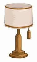 lampe rétro vintage, meubles pour l'intérieur de la maison vecteur