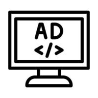 conception d'icône de publicité web emplacement vecteur