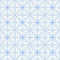 motif d'hiver sans soudure de flocon de neige bleu géométrique vecteur