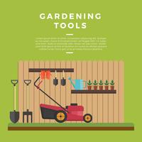 Vecteur d'outils de jardinage
