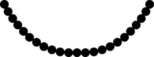 vecteur d'icône de perle. signe d'illustration de collier. symbole de bijou. logo de gemme.