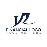 création de logo financier au format vectoriel. vecteur