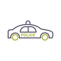 icône de vecteur de voiture de police