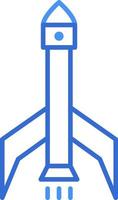 icône de technologie de fusée avec style bicolore bleu. informatique, diagramme, téléchargement, fichier, dossier, graphique, ordinateur portable. illustration vectorielle vecteur