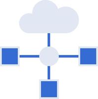 icône de la technologie blockchain avec style bicolore bleu. informatique, diagramme, téléchargement, fichier, dossier, graphique, ordinateur portable. illustration vectorielle vecteur