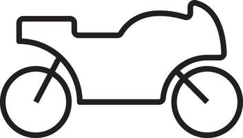 icône de transport de moto icônes de personnes avec style de contour noir vecteur