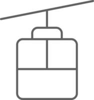 icône de transport en gondole icônes de personnes avec style de contour noir. véhicule, symbole, entreprise, transport, ligne, contour, voyage, automobile, modifiable, pictogramme, isolé, plat. illustration vectorielle vecteur