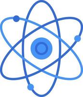icône de technologie atom avec style bicolore bleu. informatique, diagramme, téléchargement, fichier, dossier, graphique, ordinateur portable. illustration vectorielle vecteur