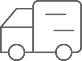 icône de transport de boîte de camion icônes de personnes avec style de contour noir. véhicule, symbole, entreprise, transport, ligne, contour, voyage, automobile, modifiable, pictogramme, isolé, plat. illustration vectorielle vecteur