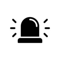 alarme simple icône plate illustration vectorielle vecteur