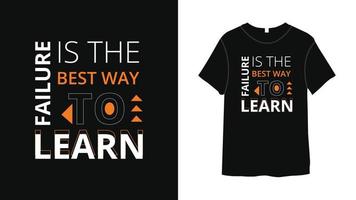 typographie conception de t-shirt citations de motivation vecteur