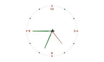 art de conception de montre ronde classique vecteur