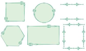 cadre d'ornement vintage vecteur