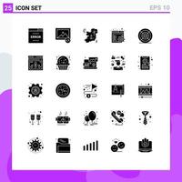 pack d'icônes vectorielles stock de 25 signes et symboles de ligne pour les paramètres de filament engrenage irlandais éléments de conception vectoriels modifiables irlandais vecteur