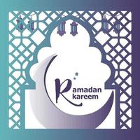 conception de vecteur de ramadan kareem