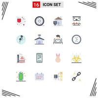 16 icônes créatives signes et symboles modernes de la part de marché des personnes web business casualty pack modifiable d'éléments de conception de vecteur créatif