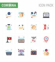 prévention des coronavirus 25 jeu d'icônes bleu médecine antivirus mains service médical coronavirus viral 2019nov éléments de conception de vecteur de maladie