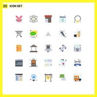 25 icônes créatives signes et symboles modernes du site Web seo bâtiment organigramme magasin éléments de conception vectoriels modifiables vecteur