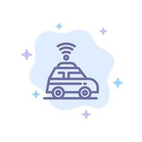 carte de localisation de voiture icône bleue sur fond de nuage abstrait