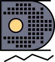 science des données science des données exploitation minière icône de couleur plate modèle de bannière d'icône vectorielle vecteur