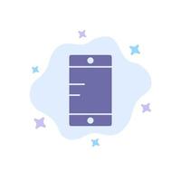 icône bleue de l'école de cellule mobile sur fond de nuage abstrait vecteur
