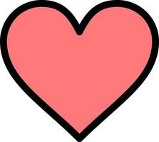 amour interface instagram comme modèle de bannière d'icône de vecteur d'icône de couleur plate