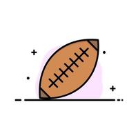 afl australie football rugby ballon de rugby sport sydney entreprise logo modèle plat couleur vecteur