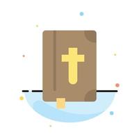 livre bible vacances de pâques abstrait modèle d'icône de couleur plate vecteur