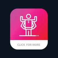 capacité humaine multitâche organisation bouton d'application mobile version de ligne android et ios vecteur
