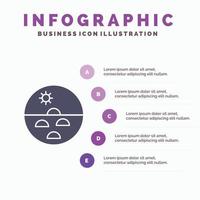 dermatologie peau sèche peau soins de la peau peau solide icône infographie 5 étapes présentation arrière-plan vecteur