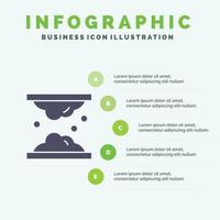 cholestérol dermatologie lipide peau soins de la peau peau solide icône infographie 5 étapes présentation arrière-plan vecteur