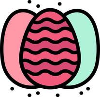 oeuf pâques lapin nature entreprise logo modèle plat couleur vecteur