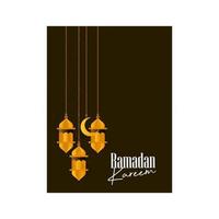 illustration vectorielle de fond de conception ramadan kareem pour affiche et bannière de carte de voeux vecteur