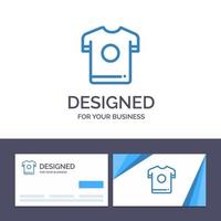 carte de visite créative et modèle de logo tshirt chemise sport printemps illustration vectorielle vecteur