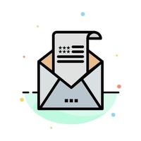 email enveloppe salutation invitation courrier abstrait plat couleur icône modèle vecteur