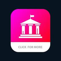 banque drapeau américain usa application mobile bouton android et ios version glyphe vecteur