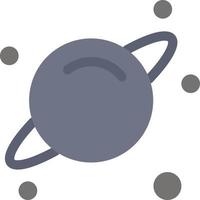 planète science espace plat couleur icône vecteur icône modèle de bannière