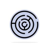 puzzle flèche stratégie cible point abstrait cercle fond plat couleur icône vecteur