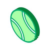 jouer au tennis balle icône isométrique illustration vectorielle vecteur