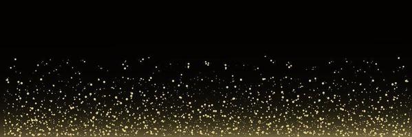 étincelles de paillettes dorées, effet de lumière vecteur