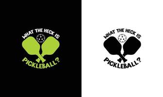 conception de t-shirt de citation de pickleball, typographie vecteur