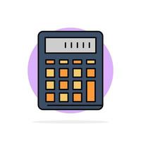 calculatrice comptabilité affaires calculer financier mathématiques abstrait cercle fond plat couleur icône vecteur