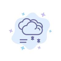 prévision de pluie nuage pluie temps pluvieux icône bleue sur fond de nuage abstrait vecteur
